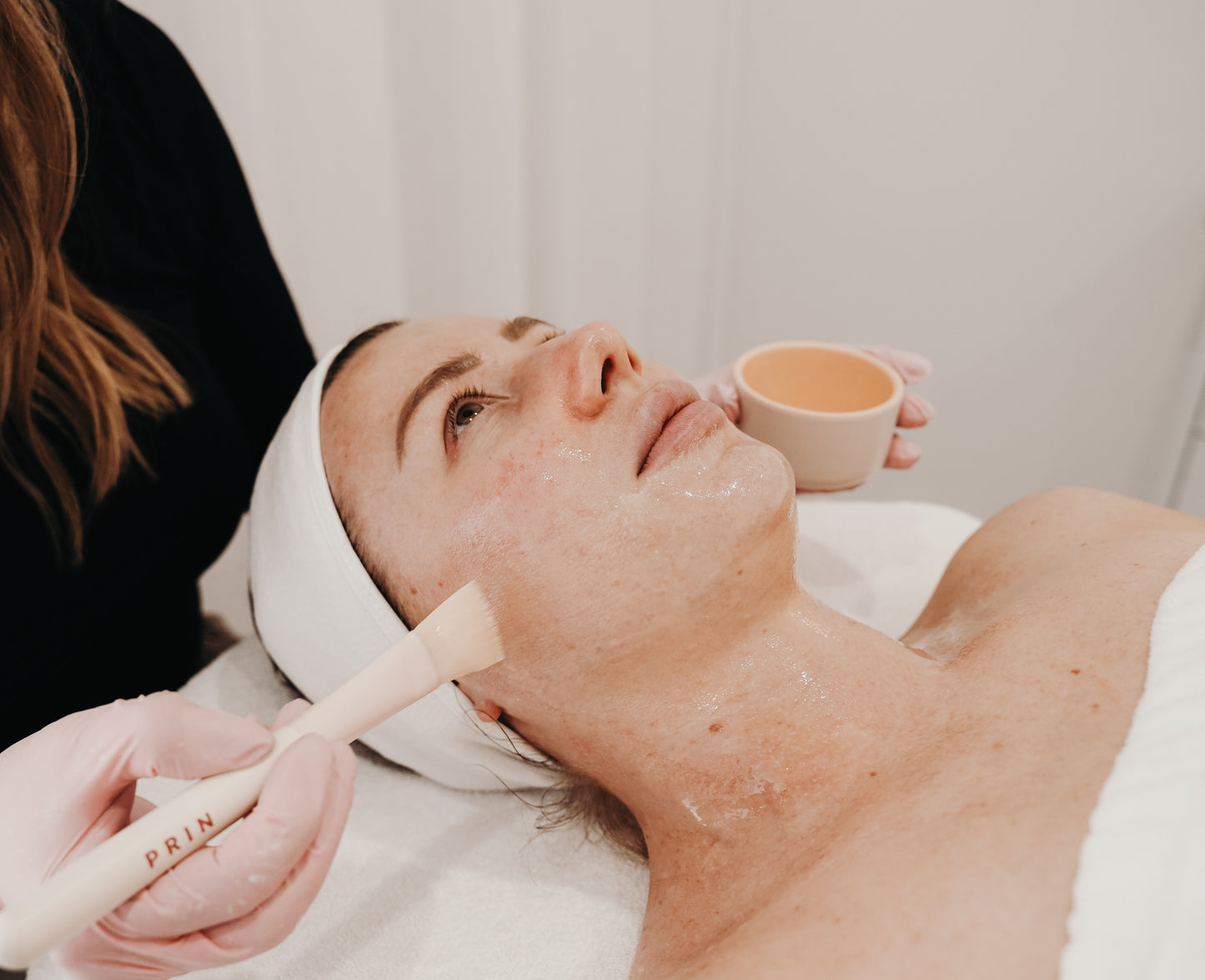Lymphatic facial treatment using PRIN Enzyme Therapy at Skin Bottega Melbourne